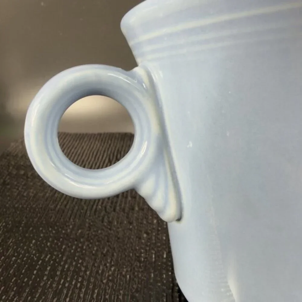 Fiesta Fiestaware USA Coffee Mug Cup Light Blue Stoneware Mug Periwinkle‎ Glaze
